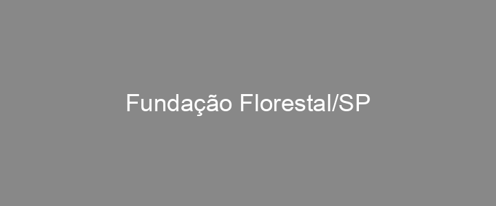 Provas Anteriores Fundação Florestal/SP
